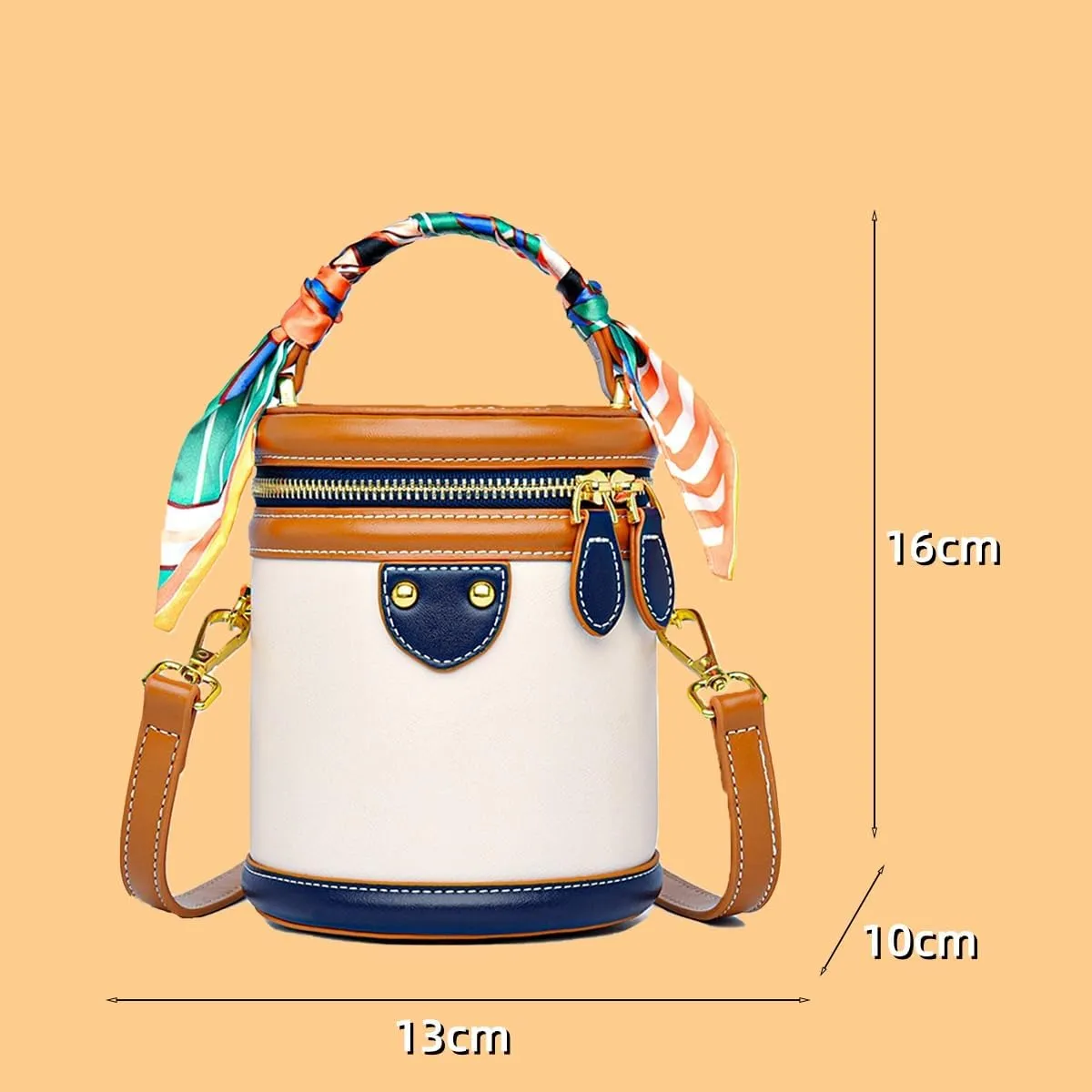 2025 Colorblock Bucket Bag for Women, Colorblock Crossbody Bag, Fashionable Crossbody Bag