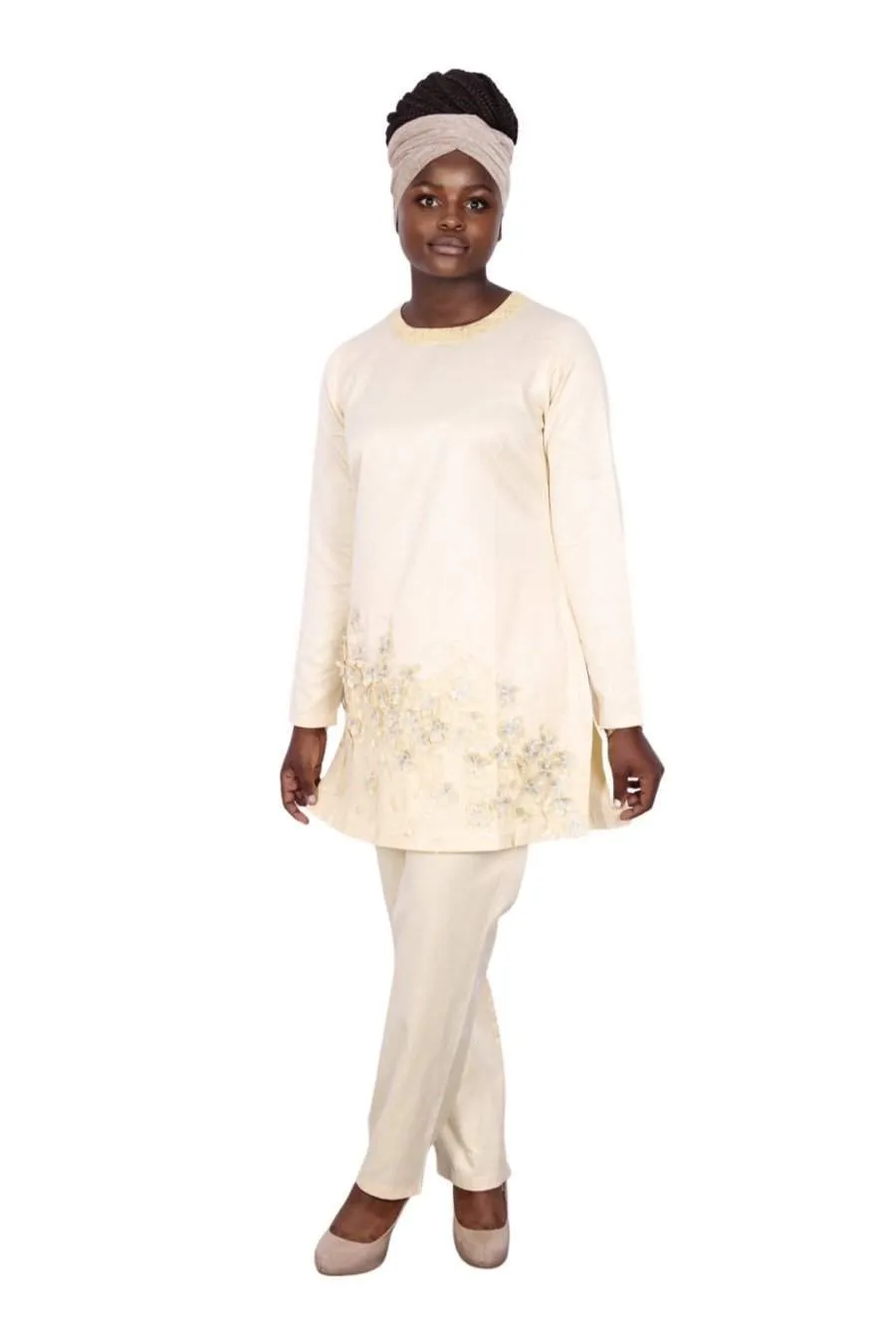 African Woman Native Yellow Set