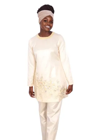 African Woman Native Yellow Set