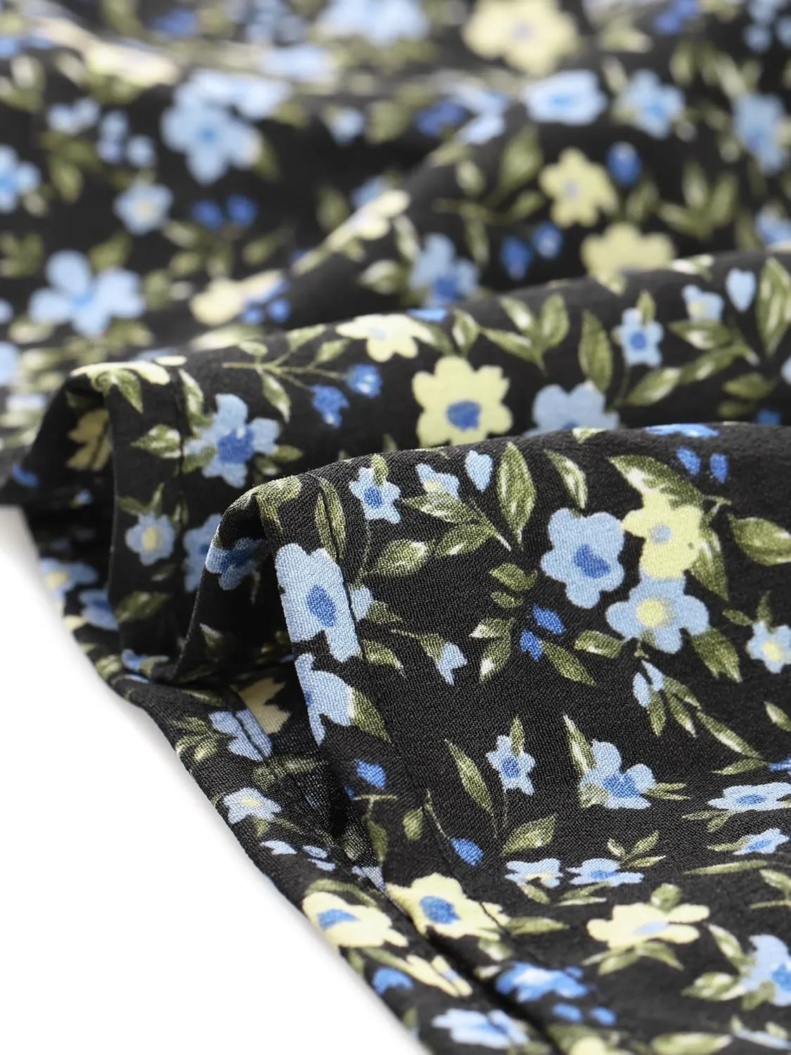 Agnes Orinda Plus Size Dress for Women Ruffle Short Sleeve Flared Flowy Smock Floral Print Dresses