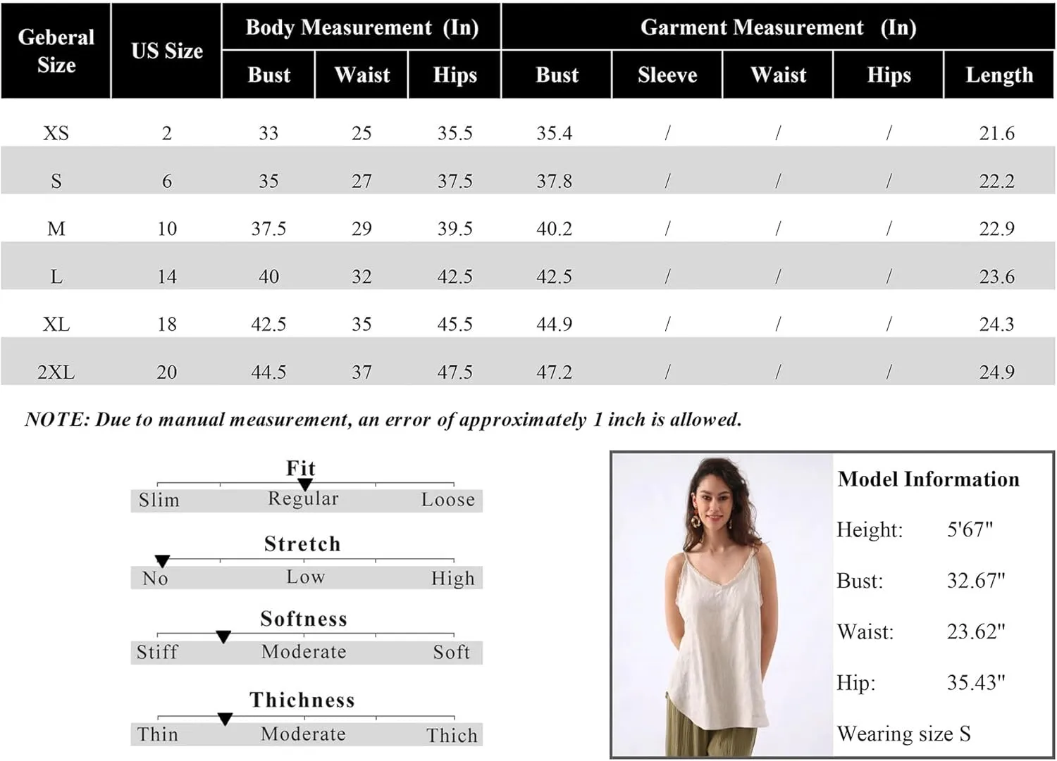 Amazhiyu Women's Pure Linen V Neck Camisole Summer Sleeveless Tops with Tassels