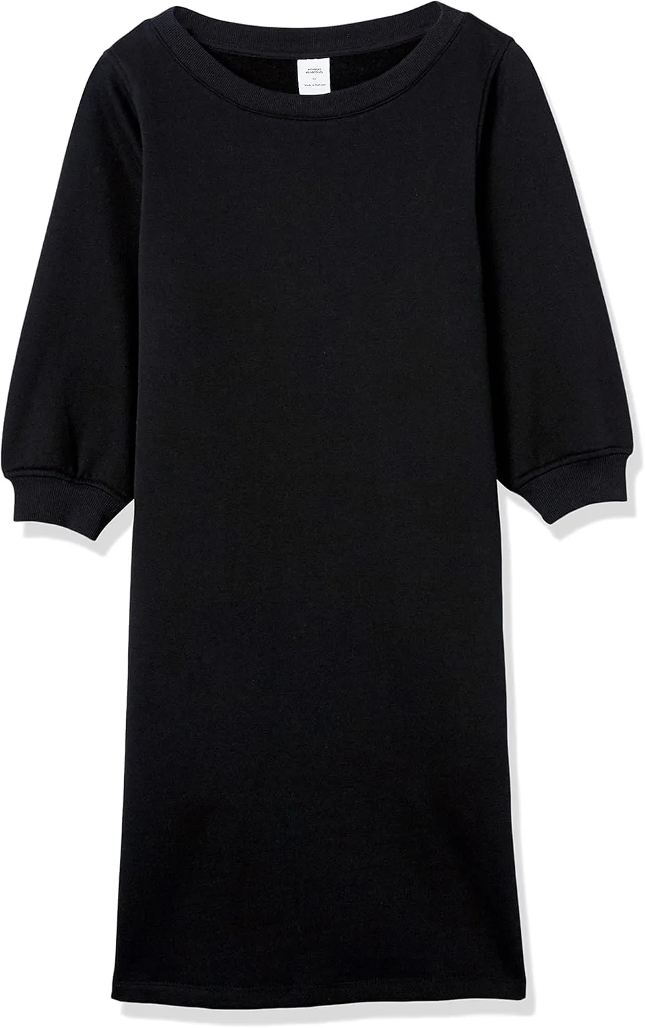 Amazon Essentials Women's Fleece Blouson Sleeve Crewneck Sweatshirt Dress (Available in Plus Size)