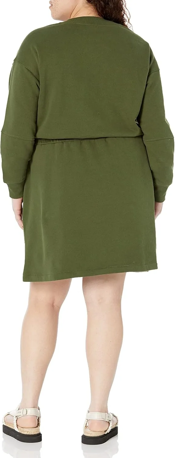 Amazon Essentials Women's Waisted Sweatshirt Dress (Available in Plus Size)