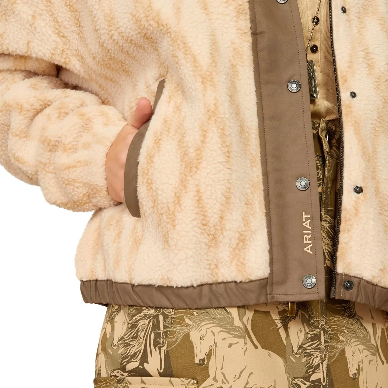 ARIAT Women Sherpa Blocked Jacket