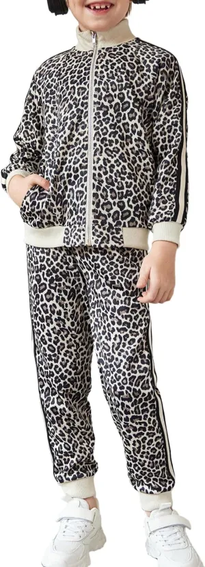 Arshiner Boy's 2 Pieces Full Zip Tracksuits Stylish Sport Jogging Suits Jacket & Pants Sweatsuit Set for 5-13 Years