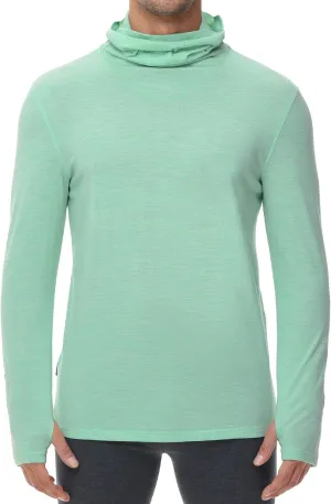 baleaf Men's 100% Merino Wool Base Layer Thermal Underwear Warm Insulating Undershirts with Balaclava Ski Snowboarding