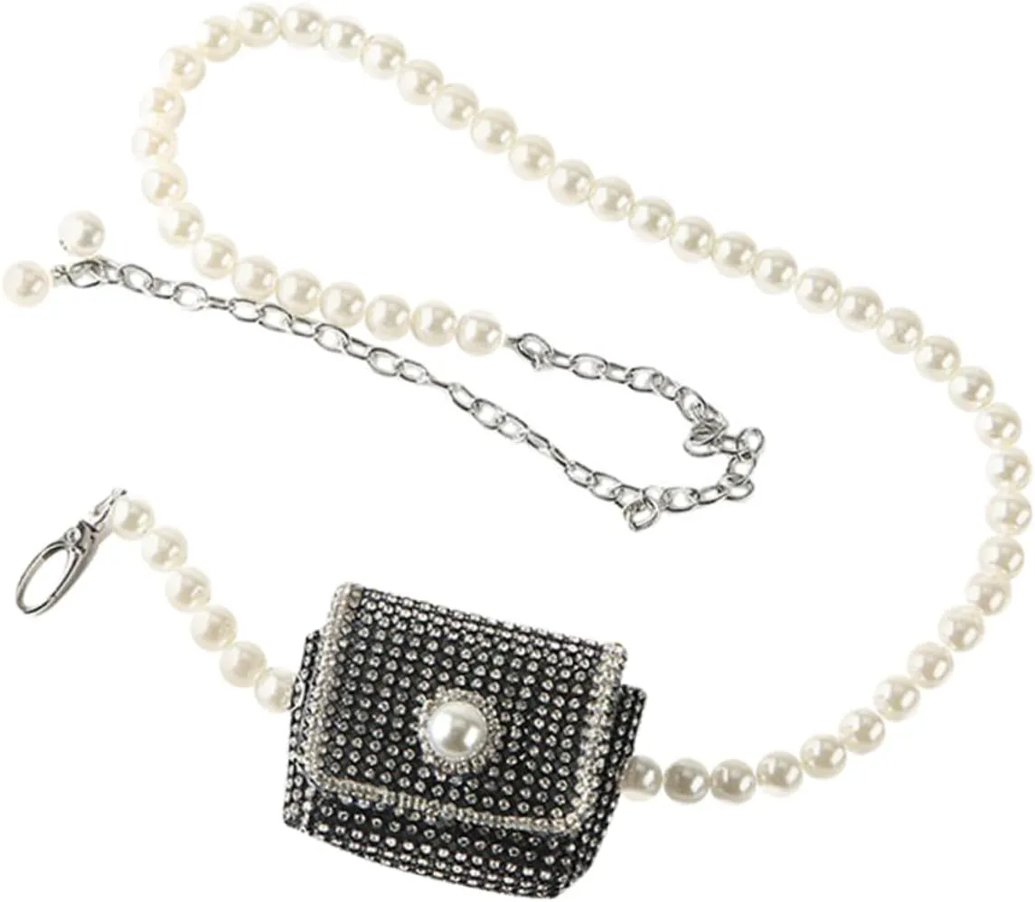 BESPORTBLE Pearl Belt Bag for Women Fashionable Chain Purse Women Clothing Accessory Lady Bag