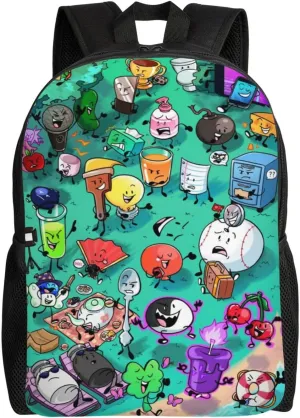 Bfdi-Battle For Dream Island Backpack, Fashionable Casual Travel Bag, Multifunctional Backpack