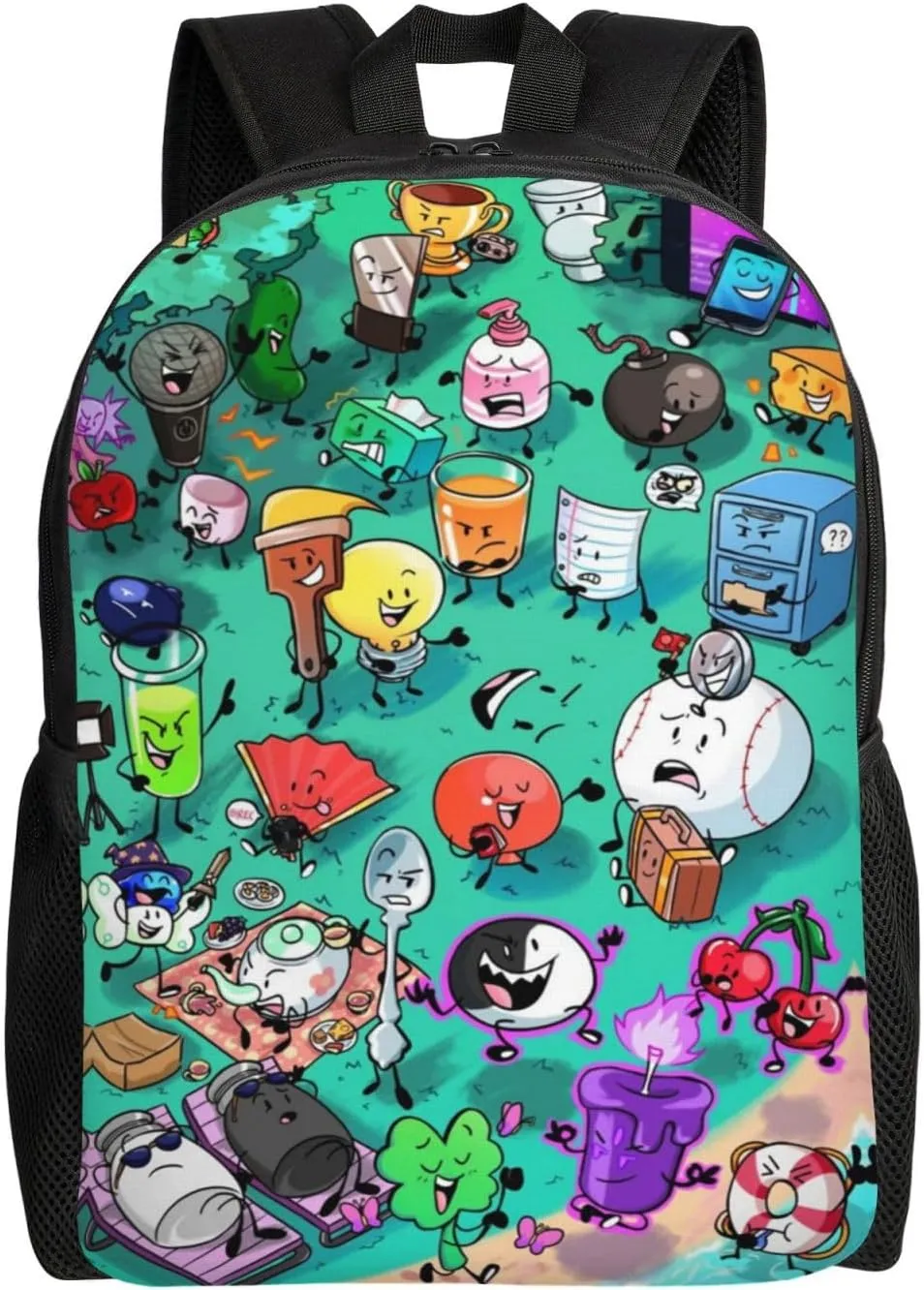 Bfdi-Battle For Dream Island Backpack, Fashionable Casual Travel Bag, Multifunctional Backpack