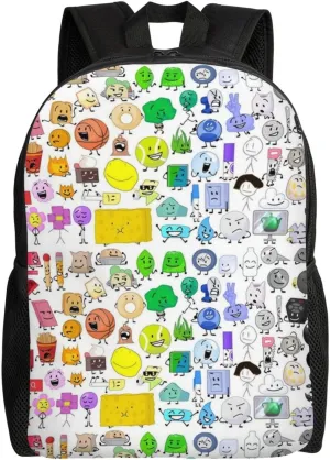 Bfdi-Battle For Dream Island Backpack, Fashionable Casual Travel Bag, Multifunctional Backpack