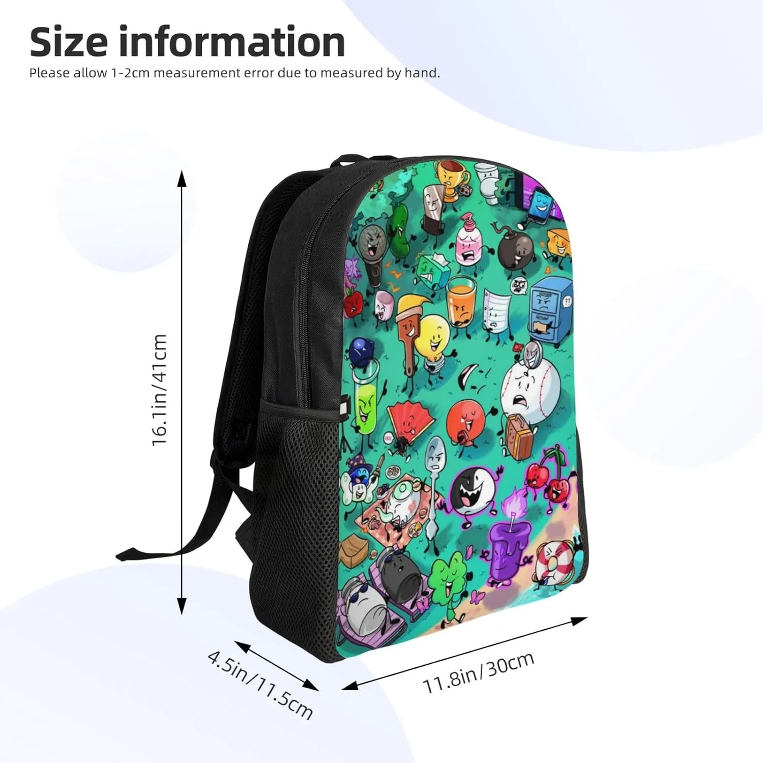 Bfdi-Battle For Dream Island Backpack, Fashionable Casual Travel Bag, Multifunctional Backpack
