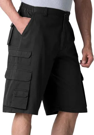 Boulder Creek by Kingsize Men's Big & Tall Ranger Stacked Cargo 12 Pocket Short