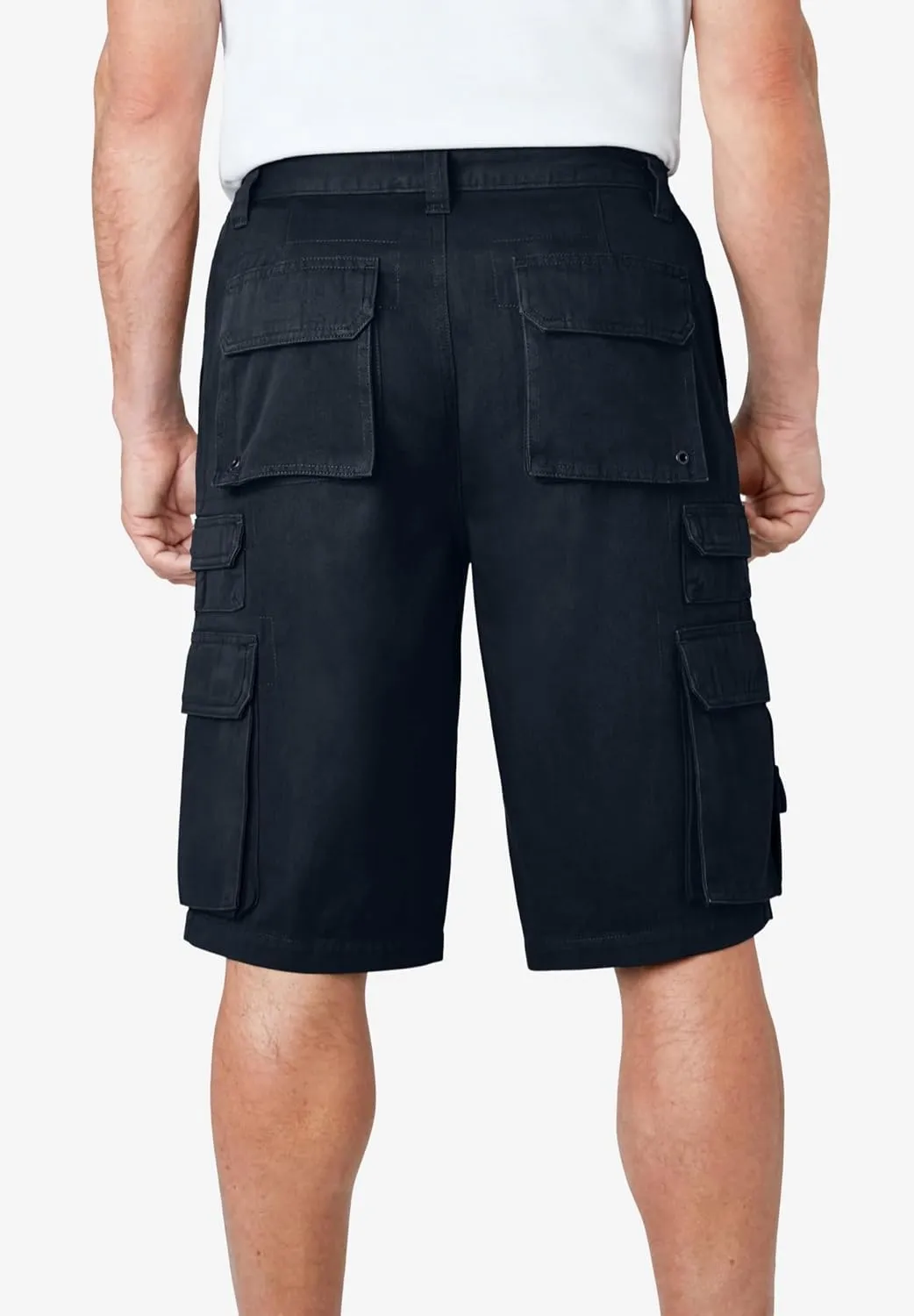 Boulder Creek by Kingsize Men's Big & Tall Ranger Stacked Cargo 12 Pocket Short