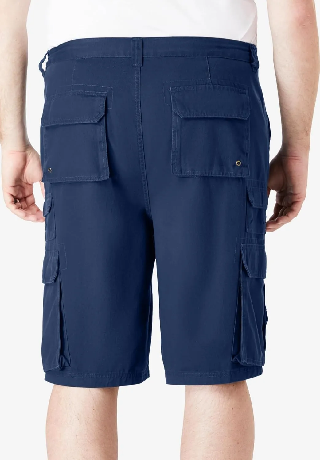 Boulder Creek by Kingsize Men's Big & Tall Ranger Stacked Cargo 12 Pocket Short