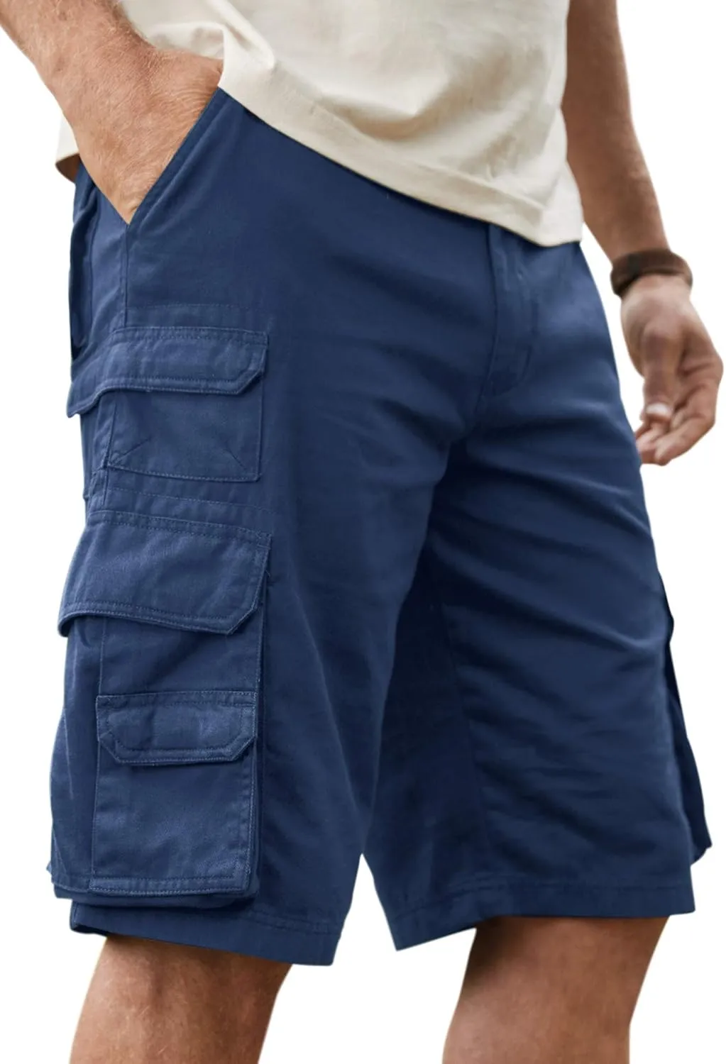 Boulder Creek by Kingsize Men's Big & Tall Ranger Stacked Cargo 12 Pocket Short