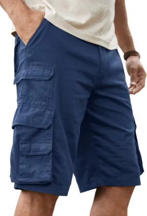 Boulder Creek by Kingsize Men's Big & Tall Ranger Stacked Cargo 12 Pocket Short