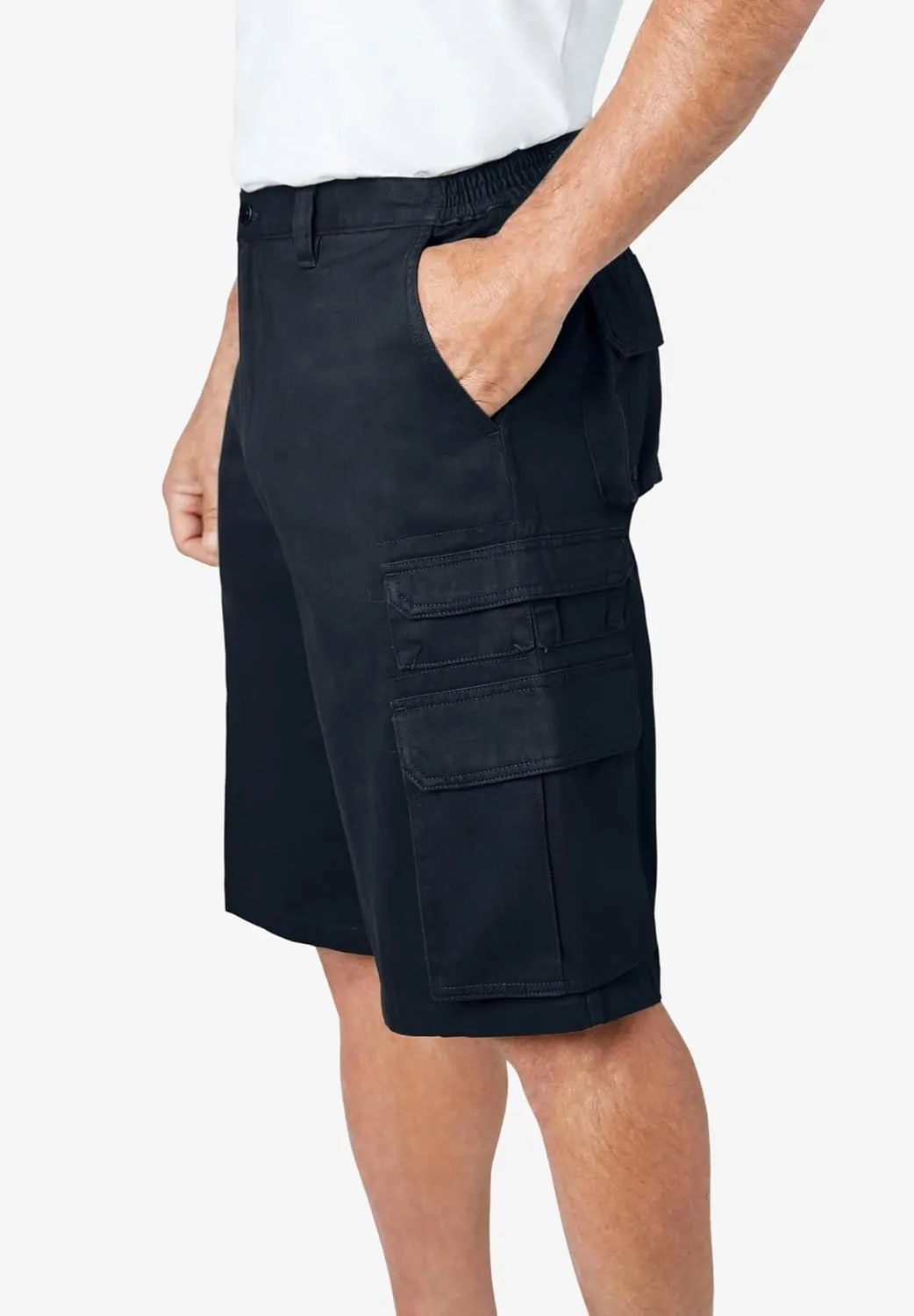 Boulder Creek by Kingsize Men's Big & Tall Ranger Stacked Cargo 12 Pocket Short