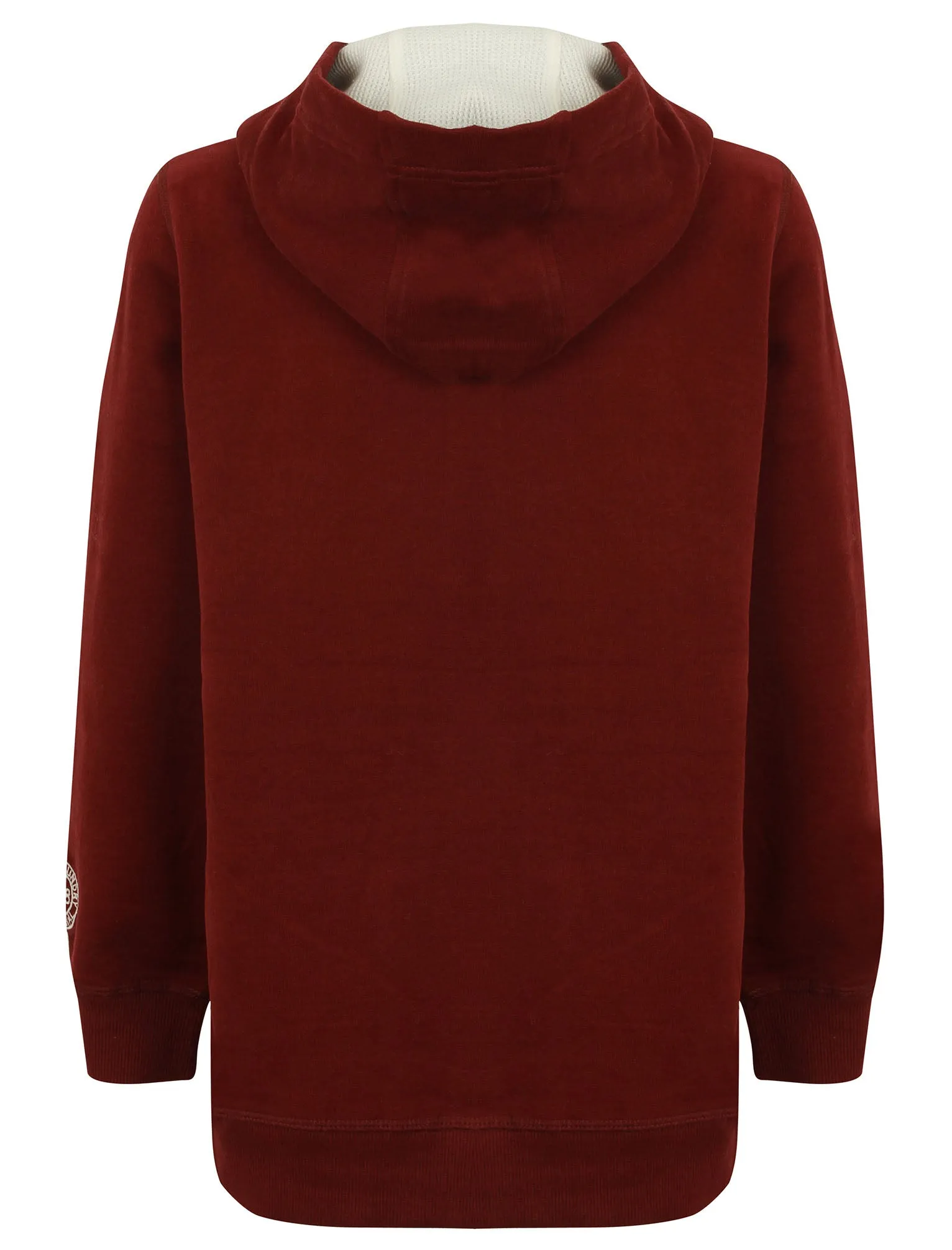 Boys K-Baracoa Point Zip Through Hoodie in Oxblood - Tokyo Laundry Kids