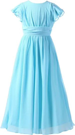 Bridesmaid Dress Prom Party Dresses Long Flower Girl's Dress