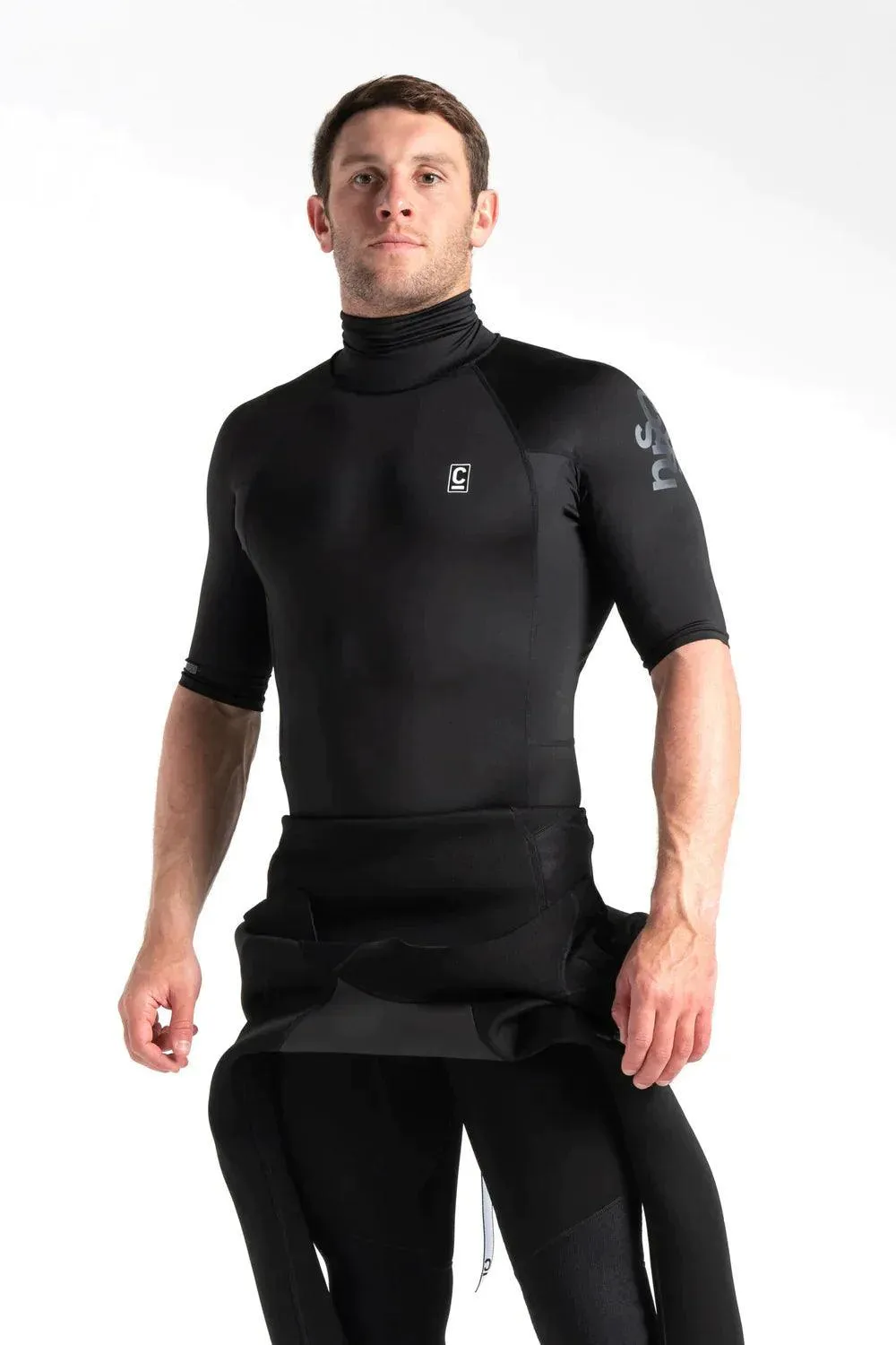 C-Skins Rash X Mens Rash Vest Black