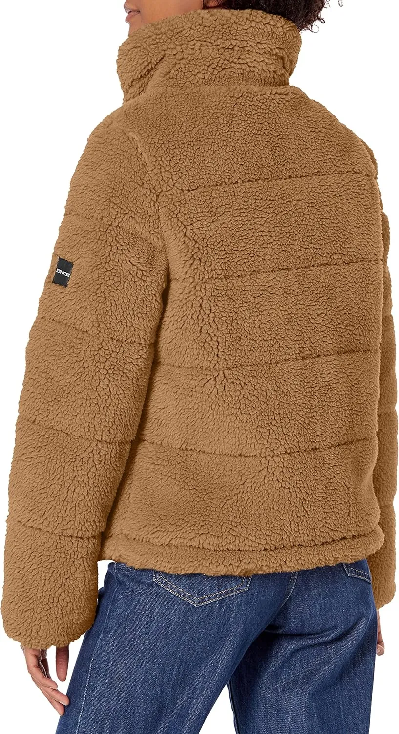 Calvin Klein Women's Faux Sherpa Coat