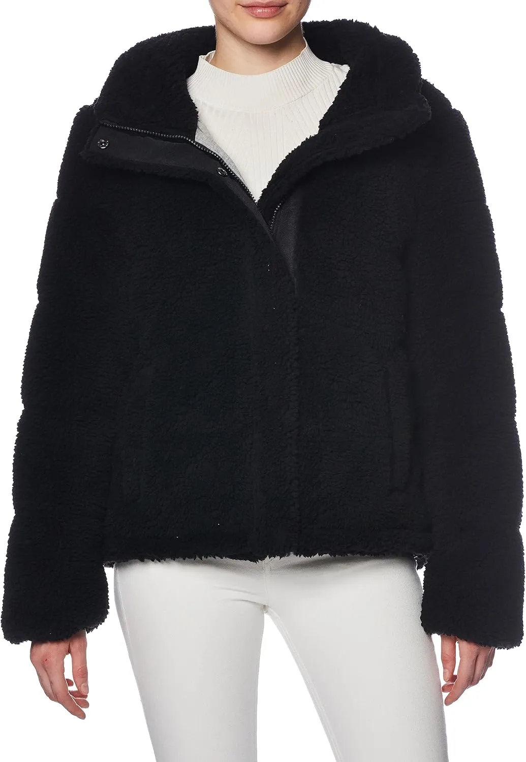 Calvin Klein Women's Faux Sherpa Coat
