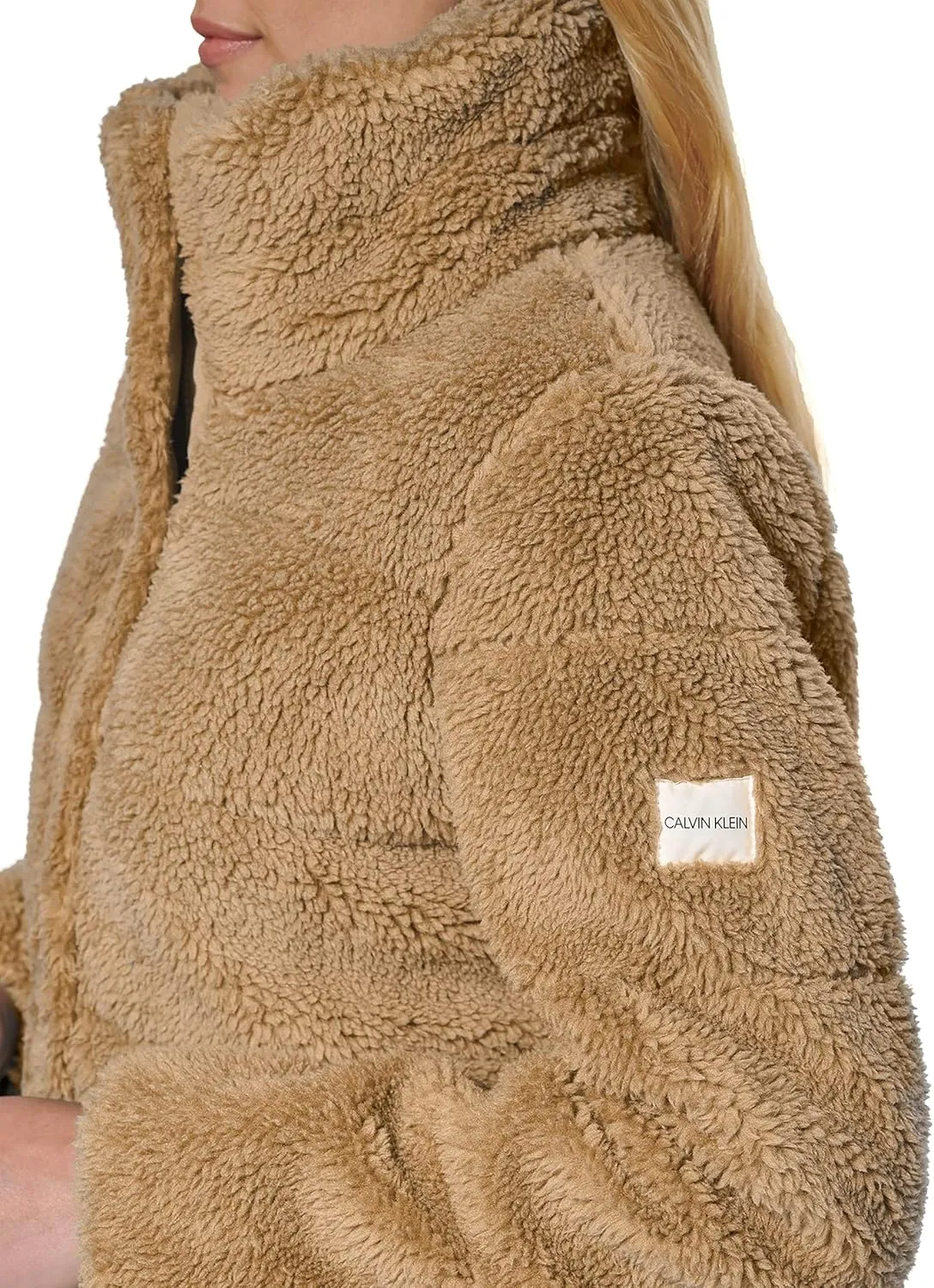Calvin Klein Women's Faux Sherpa Coat