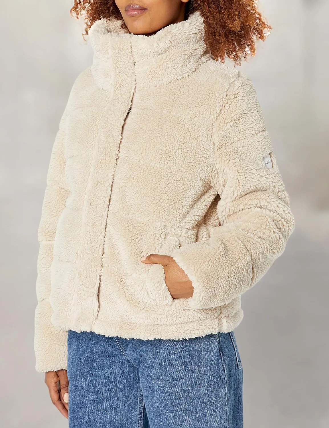 Calvin Klein Women's Faux Sherpa Coat