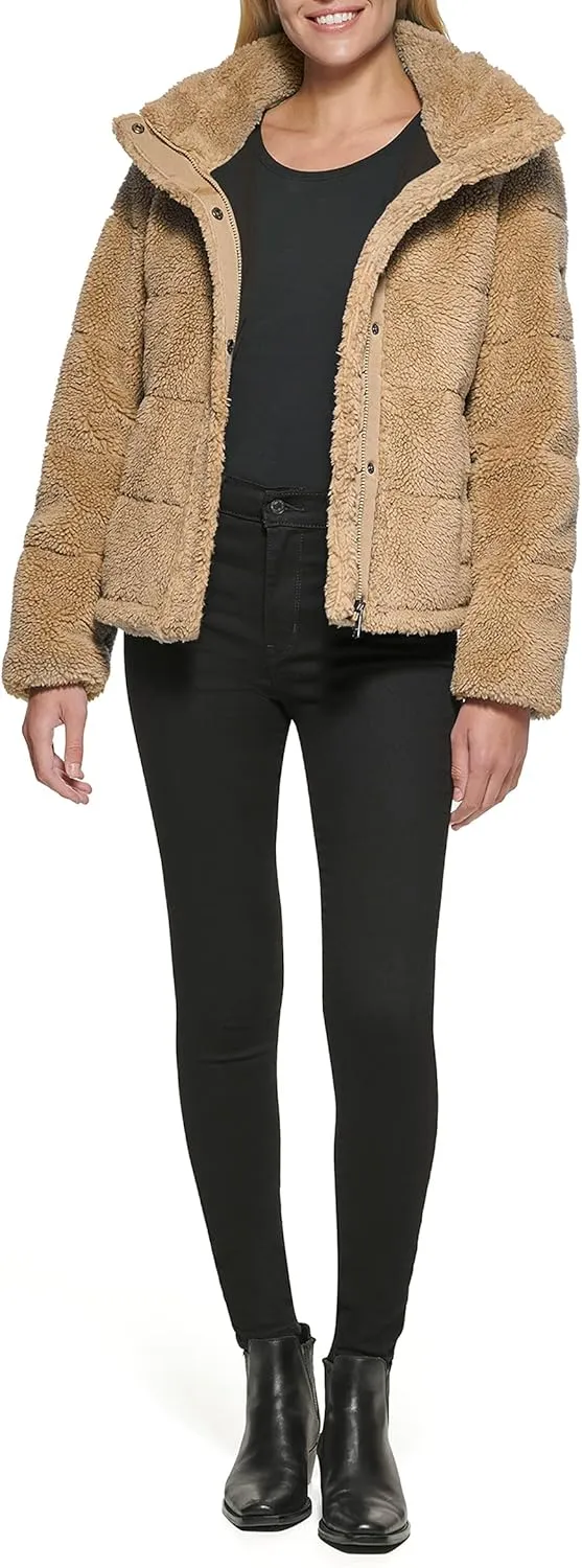 Calvin Klein Women's Faux Sherpa Coat