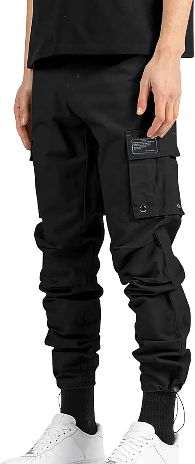 Cargo Pants for Men Tactical Pants Stretch Slim Fit Lightweight Ripstop Outdoor Casual Work Trousers with Pockets