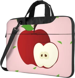 cartoon red apple pattern Fashionable and ultra-thin shoulder laptop bag Shockproof soft lining