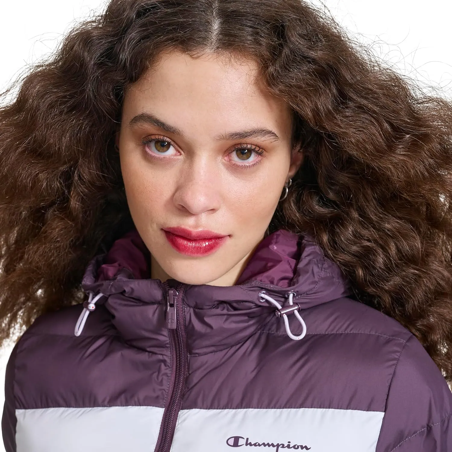 Champion Women's Quilted Coat Packable Puffer Jacket with Hood