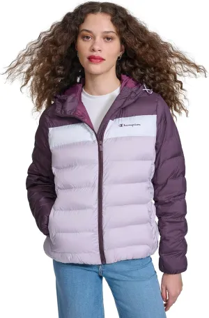 Champion Women's Quilted Coat Packable Puffer Jacket with Hood