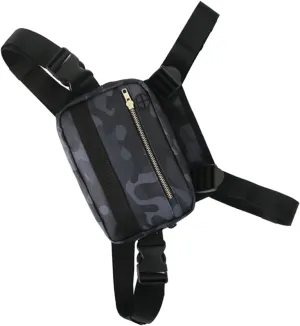 Cute Chest Backpack Fashionable Crossbody Bag Elastic Belt Multifunctional Storage for Phone Cards Keys