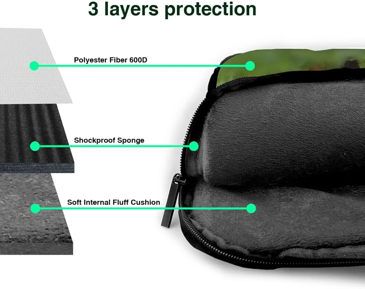 Cute Guinea Pigs pattern Fashionable and ultra-thin shoulder laptop bag Shockproof soft lining