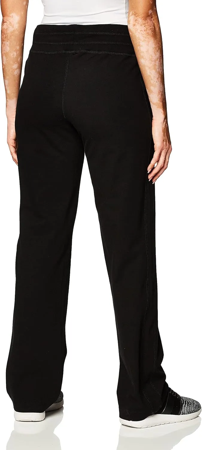 Danskin Women's Straight Leg Drawcord Athletic Pants