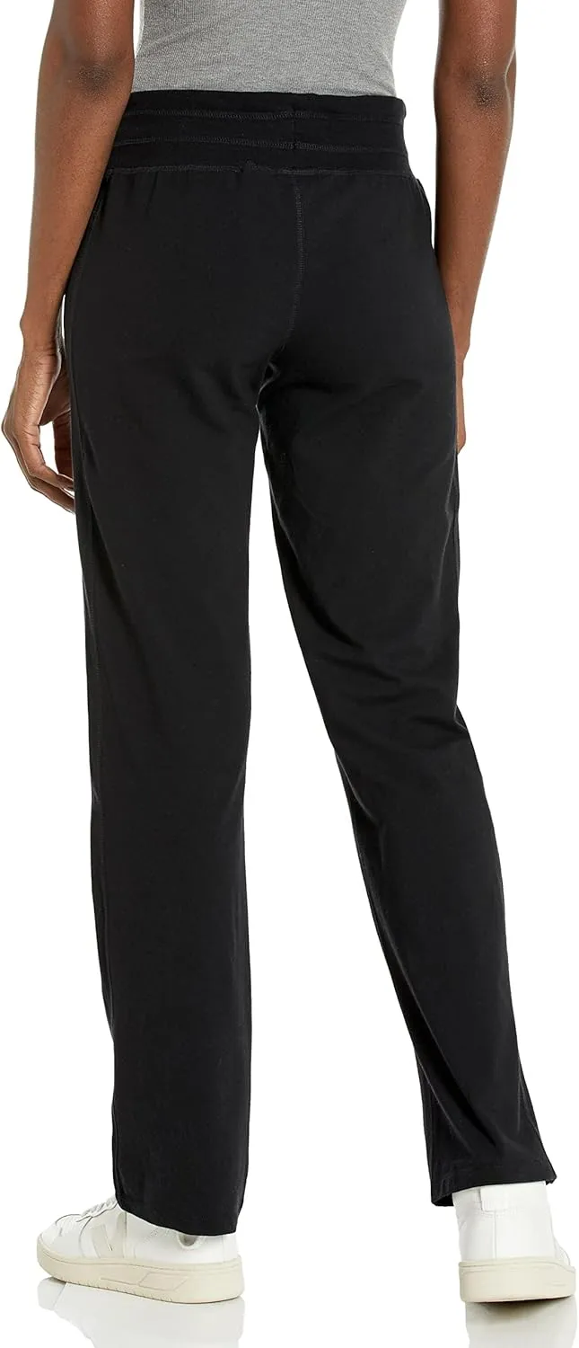 Danskin Women's Straight Leg Drawcord Athletic Pants