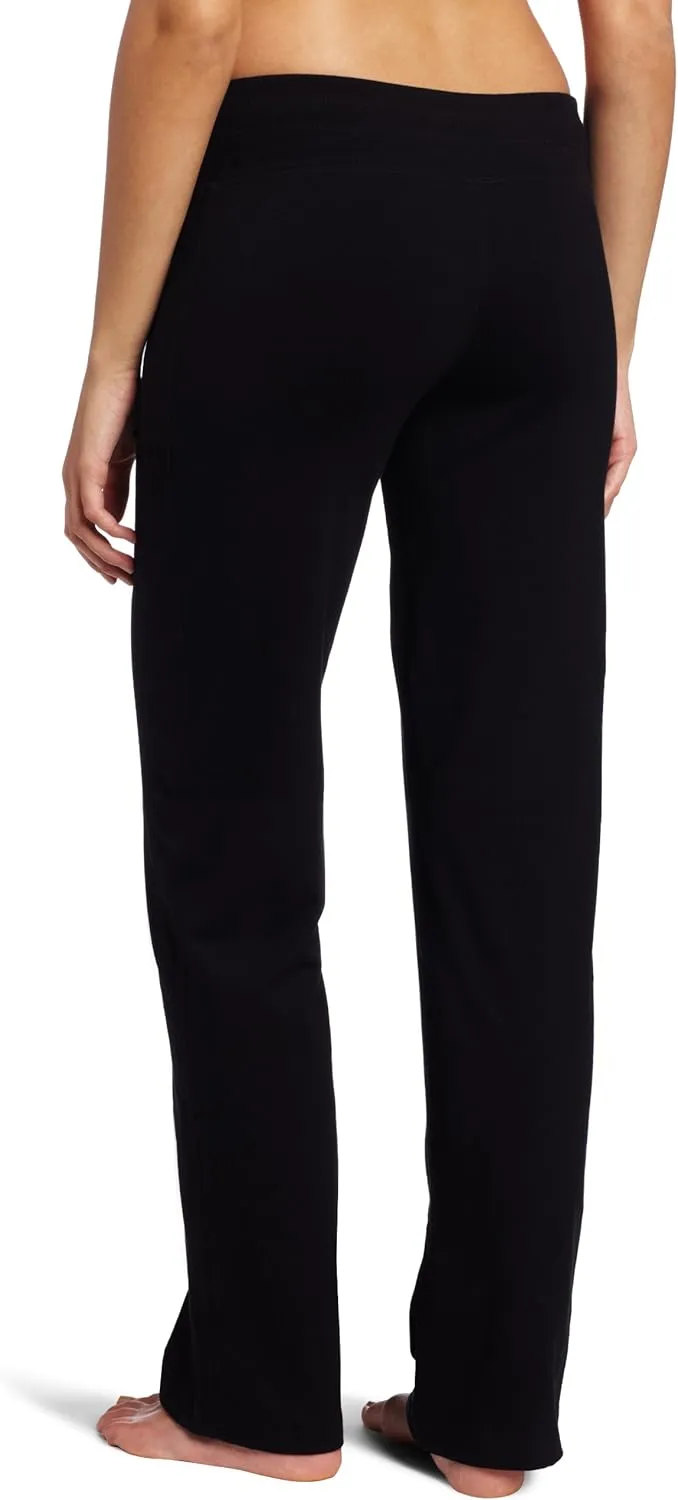 Danskin Women's Straight Leg Drawcord Athletic Pants