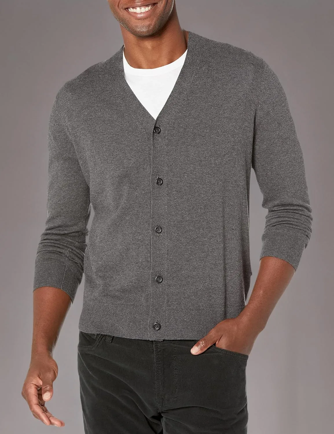 DOCKERS Mens Regular Fit Long Sleeve Cardigan Sweater