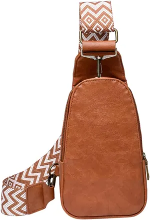 Fanny Pack Sling Bag Lightweight Pu Leather Belt Bag Fashionable for Outdoors
