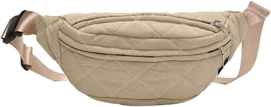 Fashionable Crossbody Bag Casual Waist Pack Shoulder Bags with Multiple Compartments and Adjustable Strap
