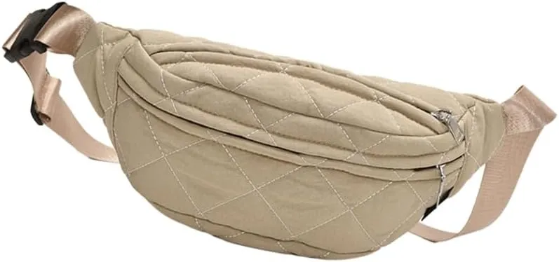 Fashionable Crossbody Bag Casual Waist Pack Shoulder Bags with Multiple Compartments and Adjustable Strap