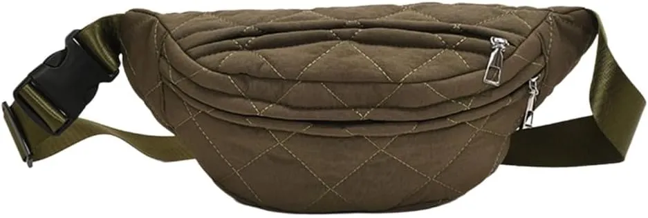 Fashionable Crossbody Bag Casual Waist Pack Shoulder Bags with Multiple Compartments and Adjustable Strap