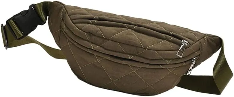 Fashionable Crossbody Bag Casual Waist Pack Shoulder Bags with Multiple Compartments and Adjustable Strap