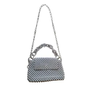 Fashionable Handmade Beaded Handbag for Women Vintage Bag Clutch Purse Party Wedding Evening Bags