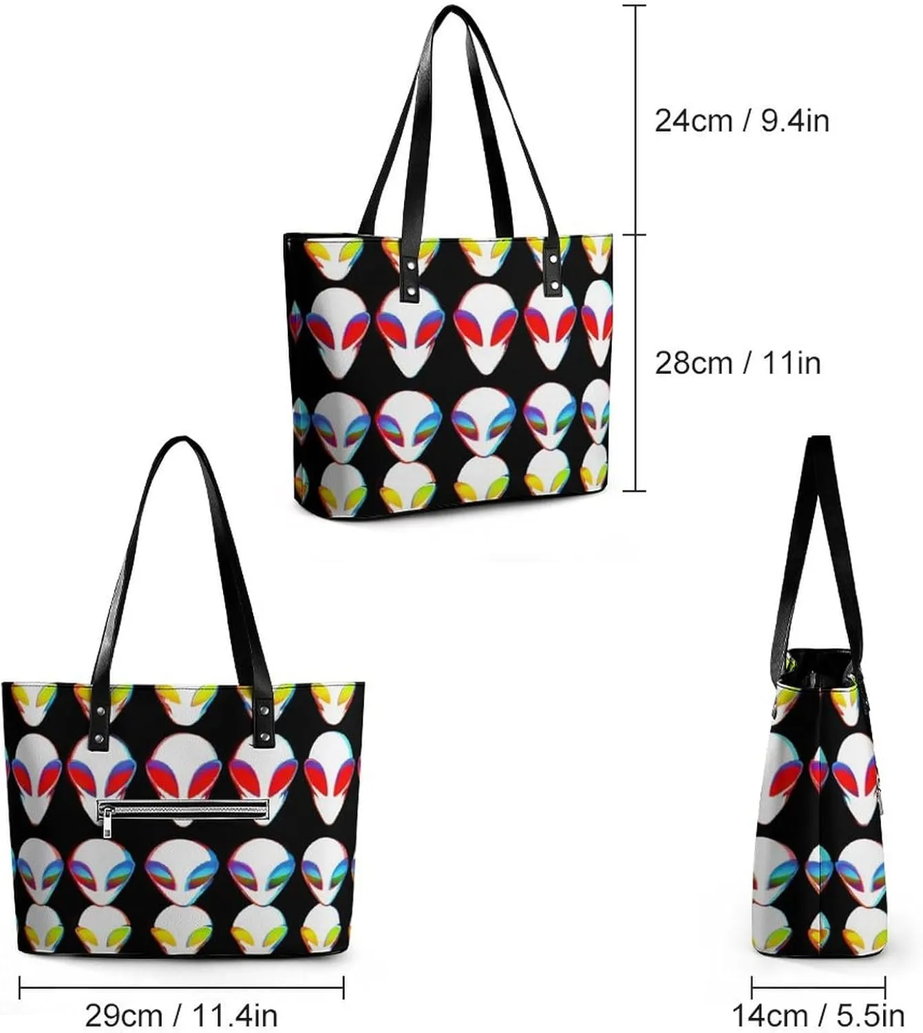 Fashionable Laptop Tote Bag For Women & Men, Large Work Commuter Bag