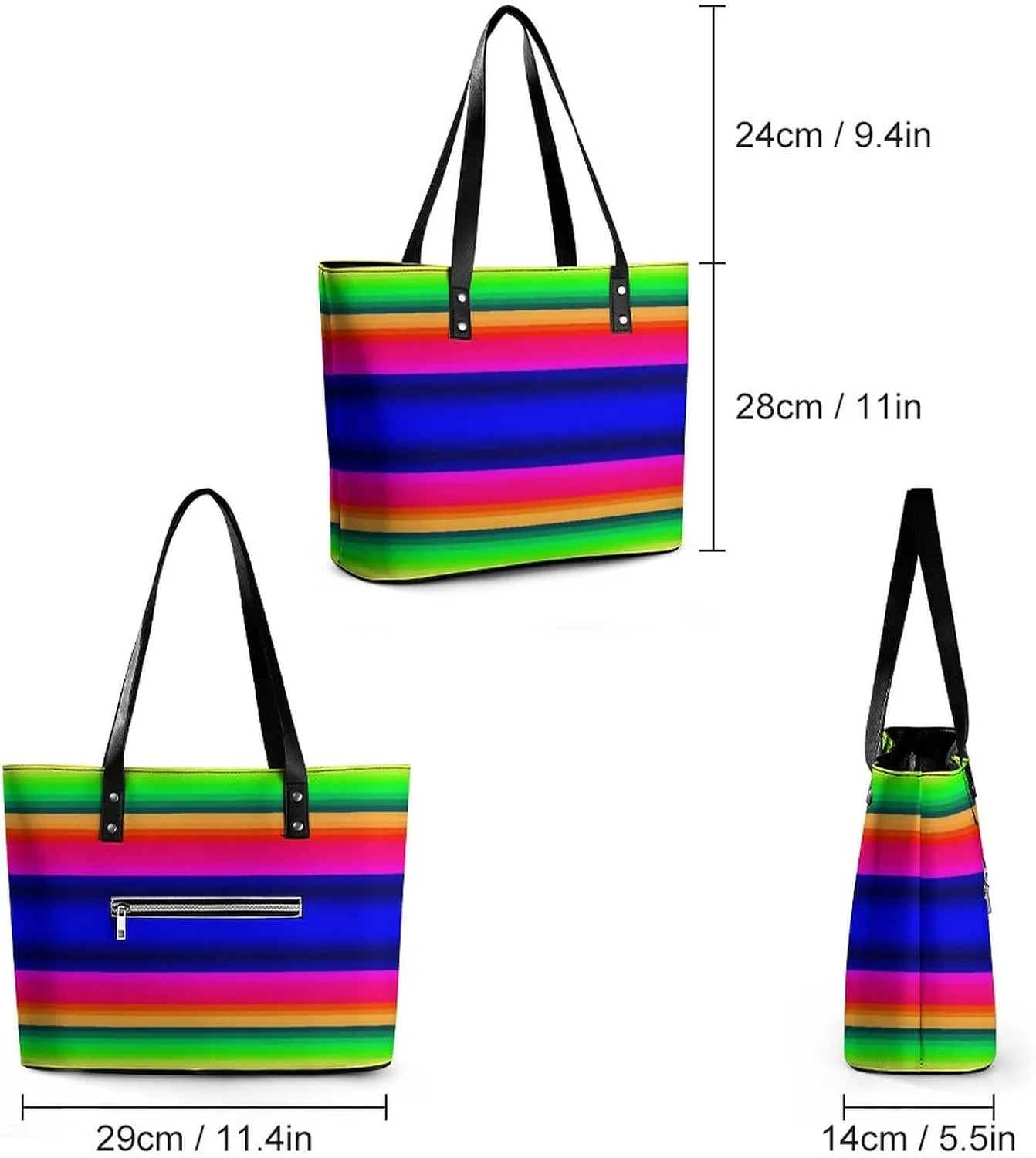 Fashionable Laptop Tote Bag For Women & Men, Large Work Commuter Bag