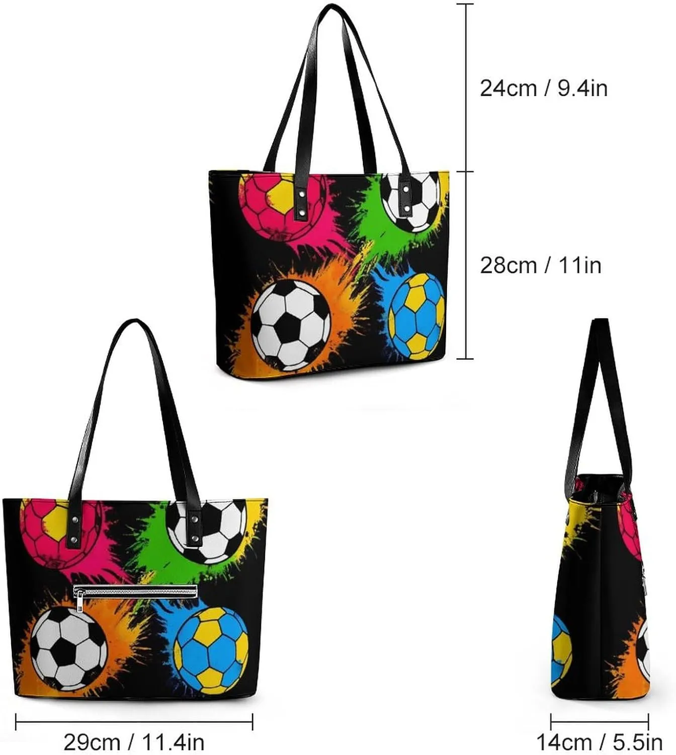 Fashionable Laptop Tote Bag For Women & Men, Large Work Commuter Bag