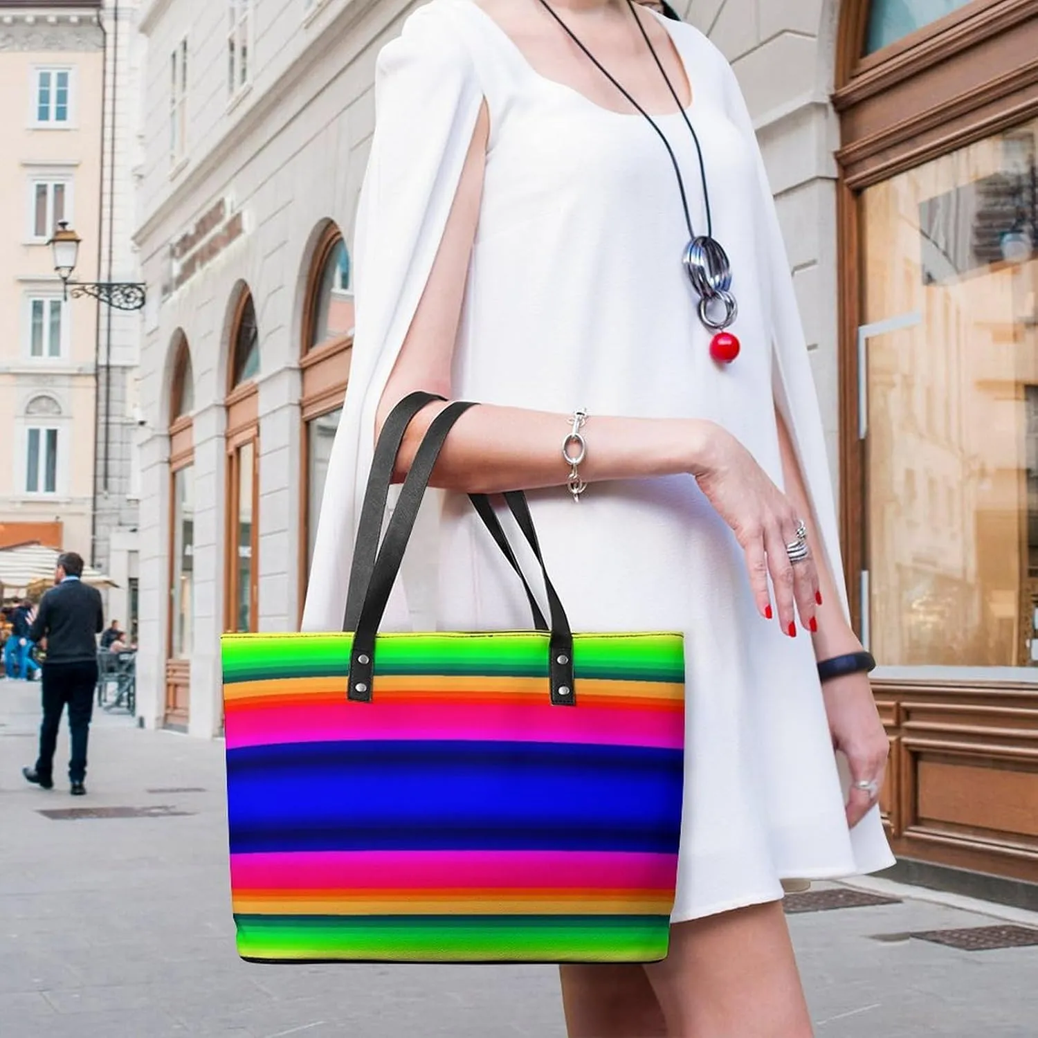 Fashionable Laptop Tote Bag For Women & Men, Large Work Commuter Bag