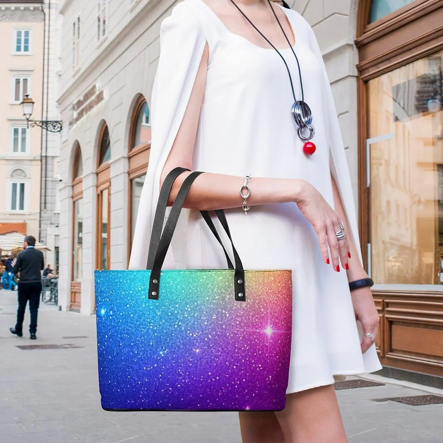 Fashionable Laptop Tote Bag For Women & Men, Large Work Commuter Bag